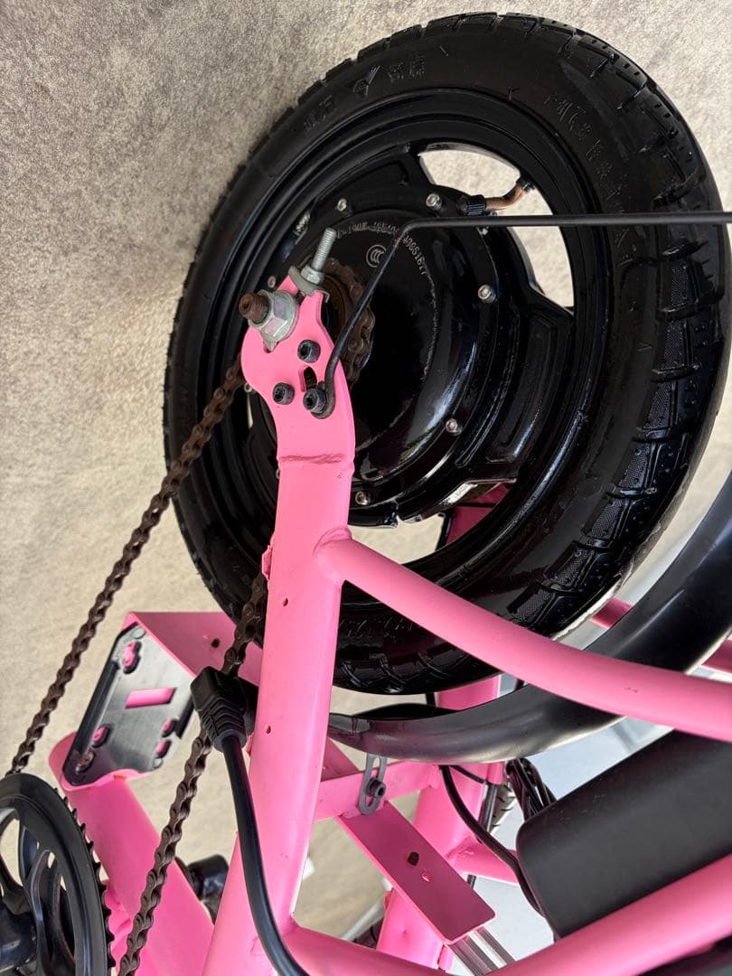 ピンク 折りたたみ 電動アシスト自転車