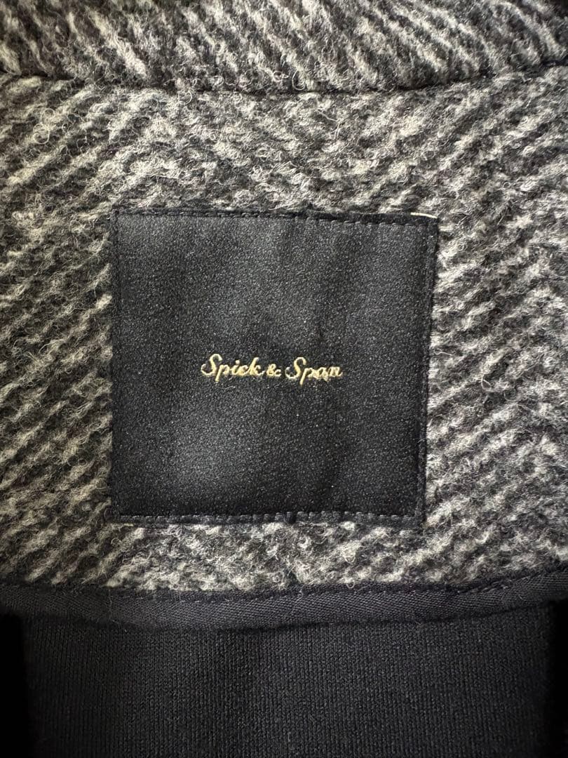 spick&span Wスライバーヘリンボーンミドルコート