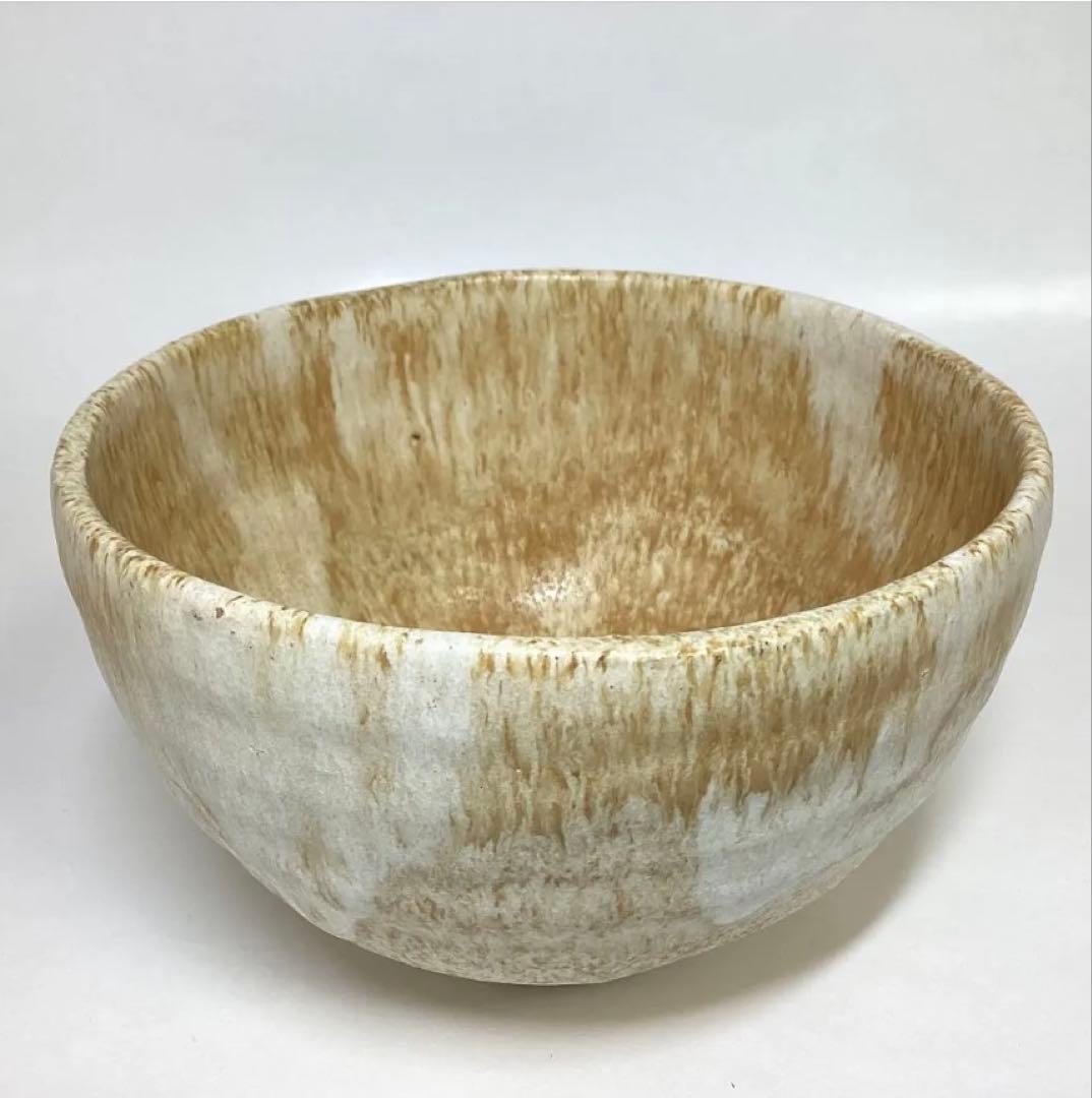 茶碗 灰釉 鵬雲斎書付 谷口良三作 木箱入 茶道具 古物品