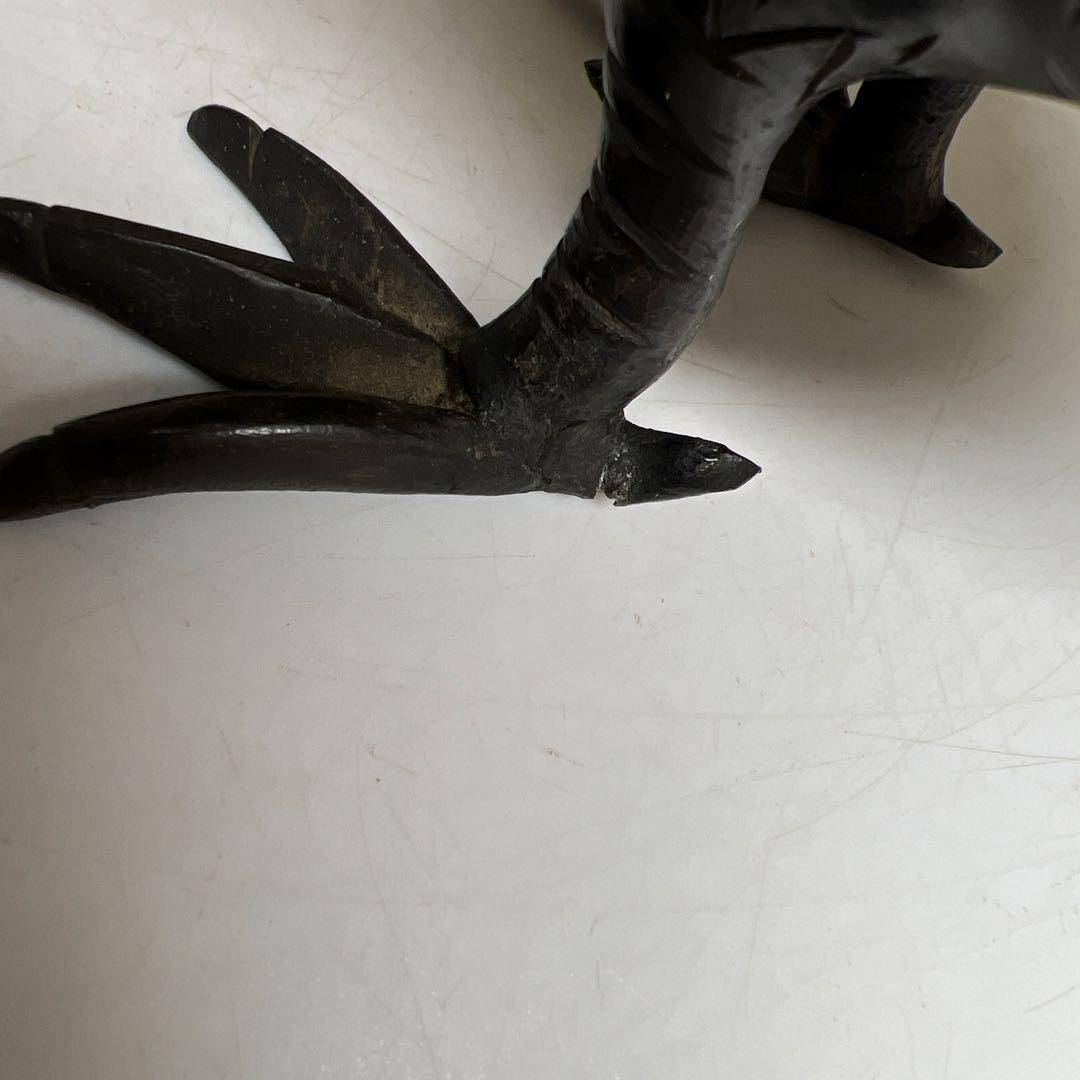 古銅　ウズラ香炉　木箱付　1345g/高さ約21㎝　東Y7-0626⭐︎2Fトカエ