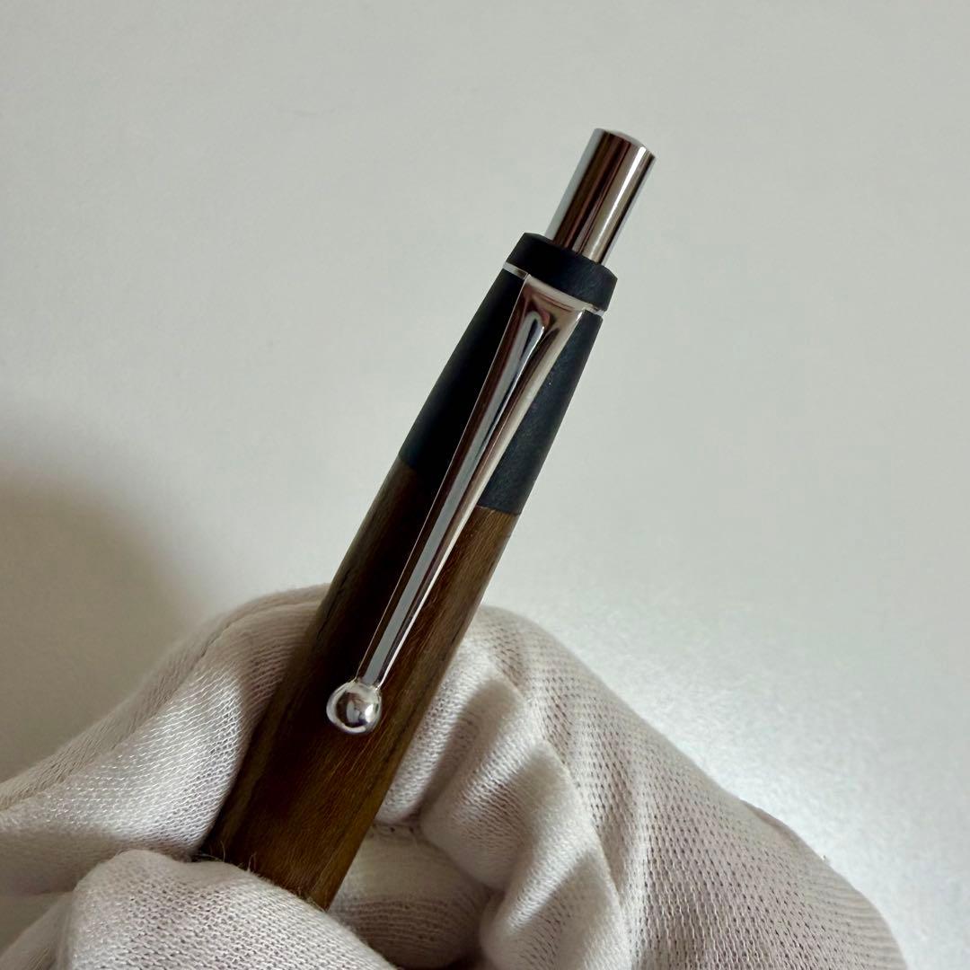 野原工芸　神代けやき ボールペン 玉クリップ 銀金具 廃番