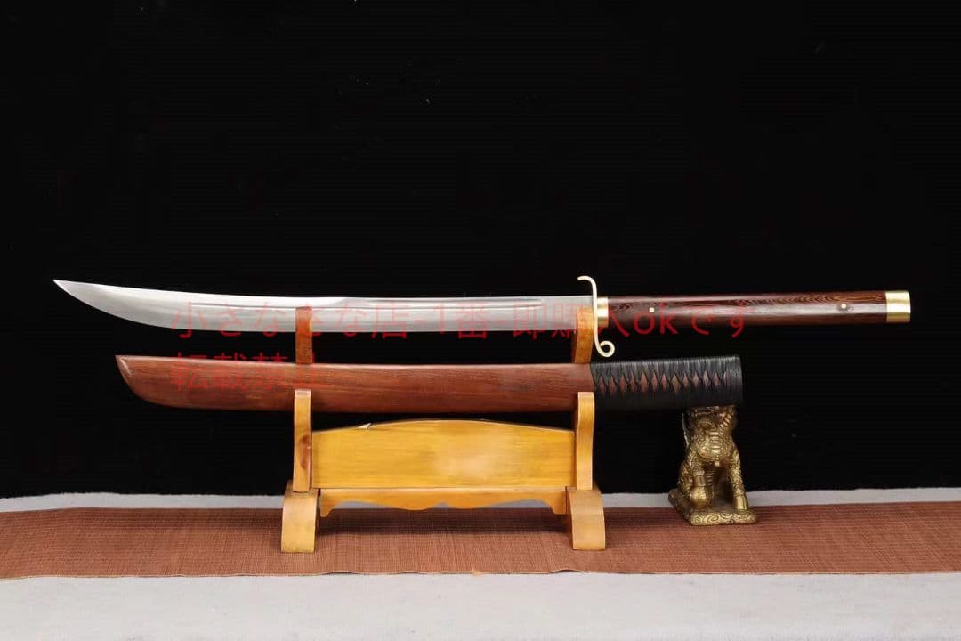 【花梨木斬馬刀】 古兵器 武具 刀装具 日本刀 模造刀 居合刀