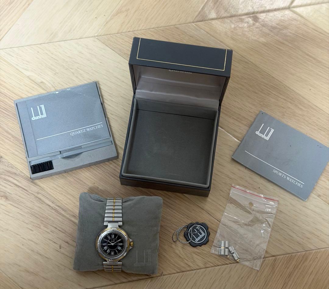 良品 ダンヒル ミレニアム 200Mダイバー クォーツ メンズ 腕時計 コンビ