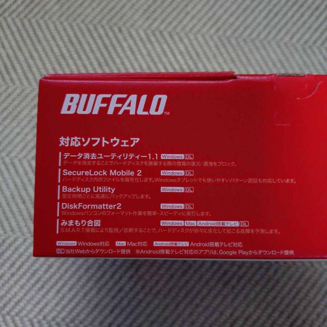 BUFFALO 2TB 外付けハードディスク HD-ED2U3-BE