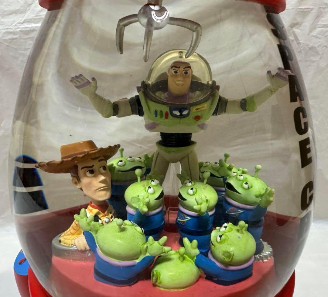 トイストーリー スペースクレーン ライトアップ オルゴール付き スノーグローブ