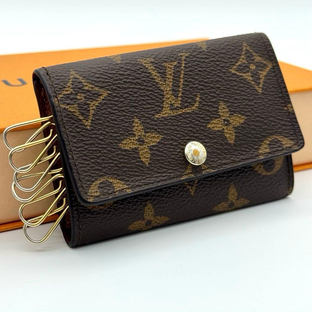 ルイヴィトン ミュルティクレ6 キーケース 6連 モノグラム ブラウン 茶 鍵