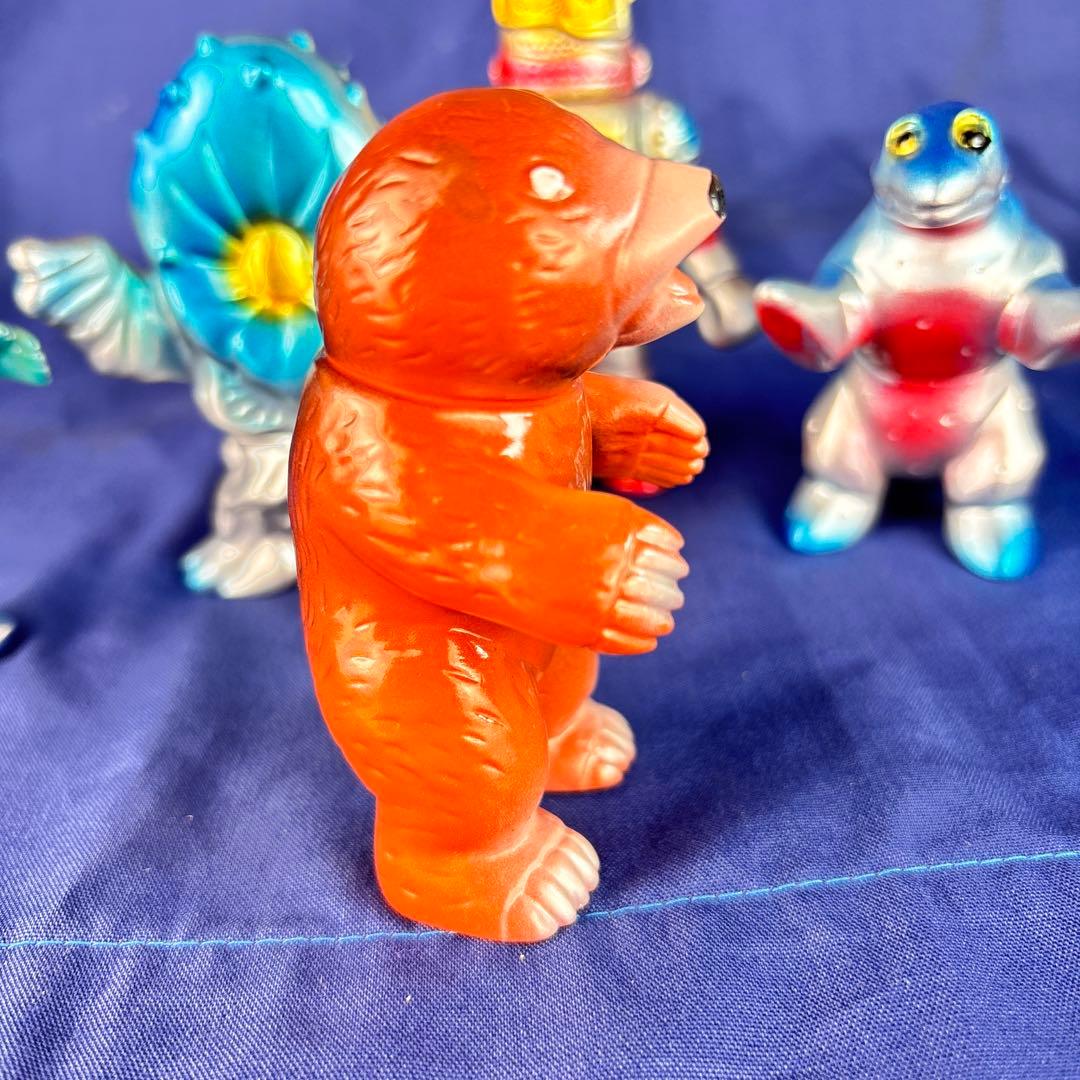 M1号　ミニサイズ　ソフビ　五体　後藤彩色所塗装　ブルマァク