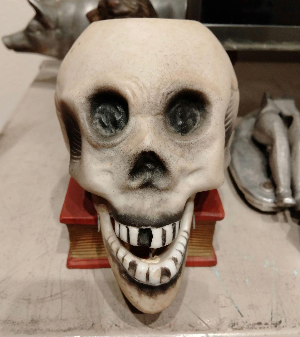 レア 50s スカルオンブック スカル ドクロ　ビンテージ ゴールド