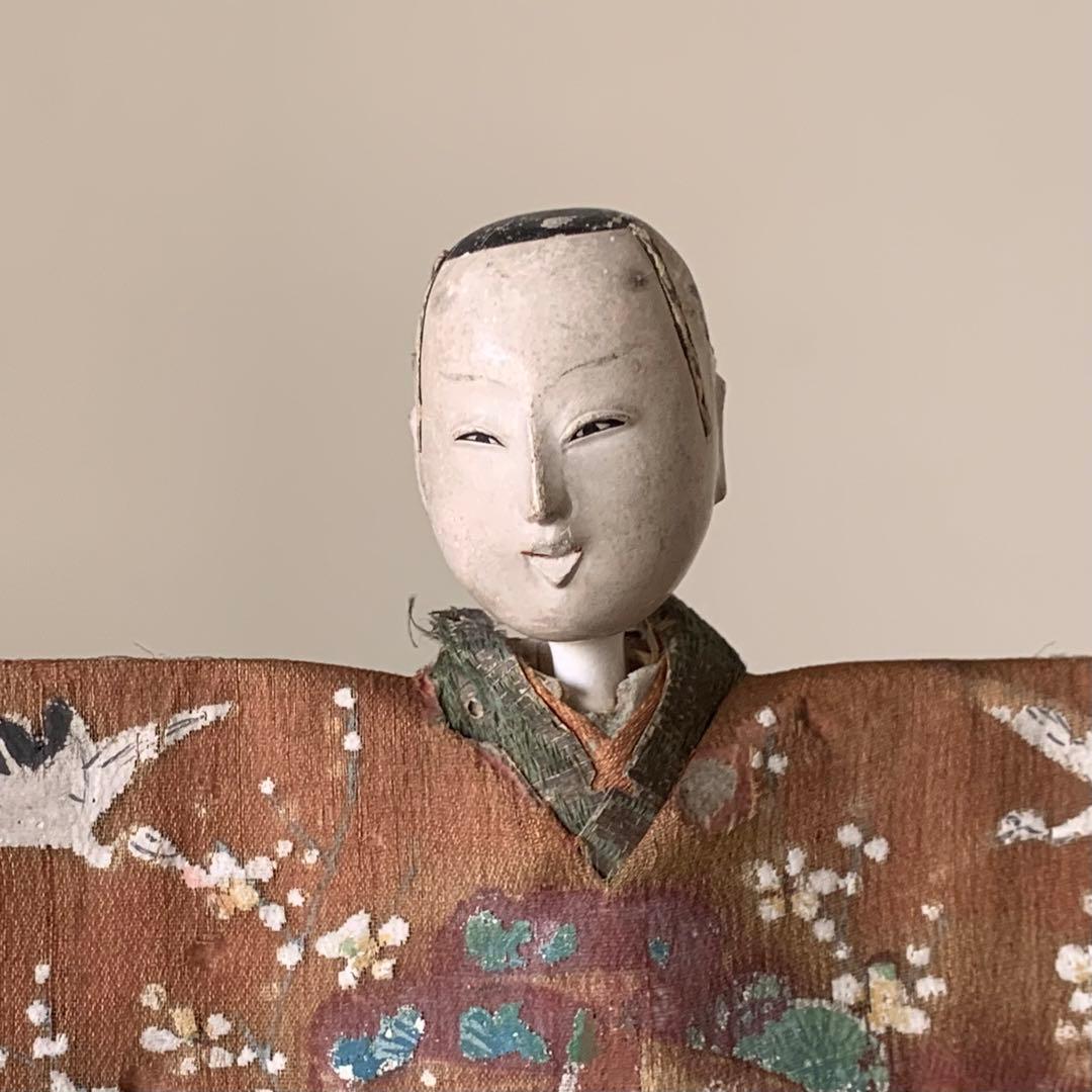 古い 立雛 紙雛 江戸時代 難 古美術 古道具 アンティーク 雛人形　オブジェ