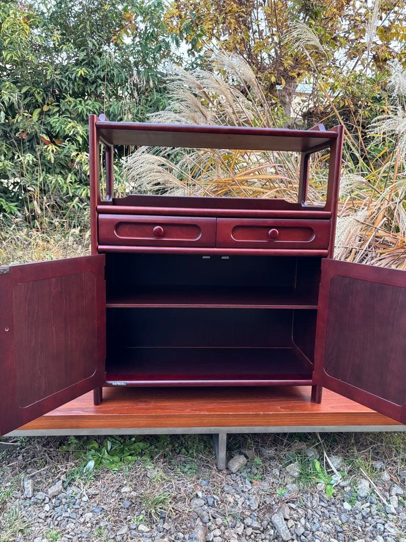 karimoku カリモク TEL/FAX台　飾り棚　キャビネット