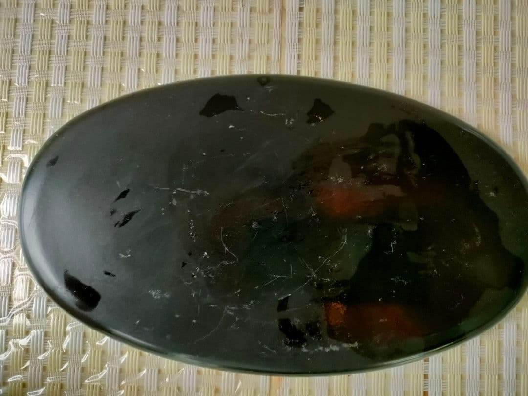 ●【希少】無我童子 金属製 仏教美術 置物 新築記念銘入 台座付 昭和レトロ