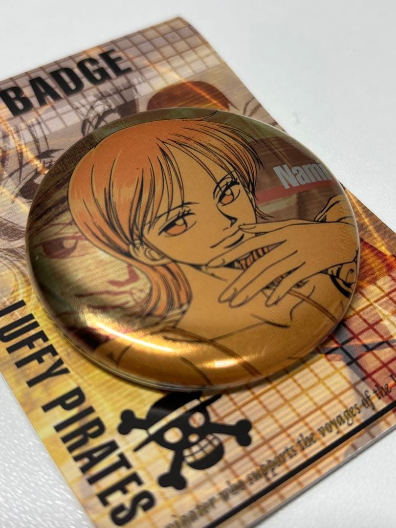 ONEPIECE ワンピース ナミ 缶バッジ　レトロ　レア　ヴィンテージ