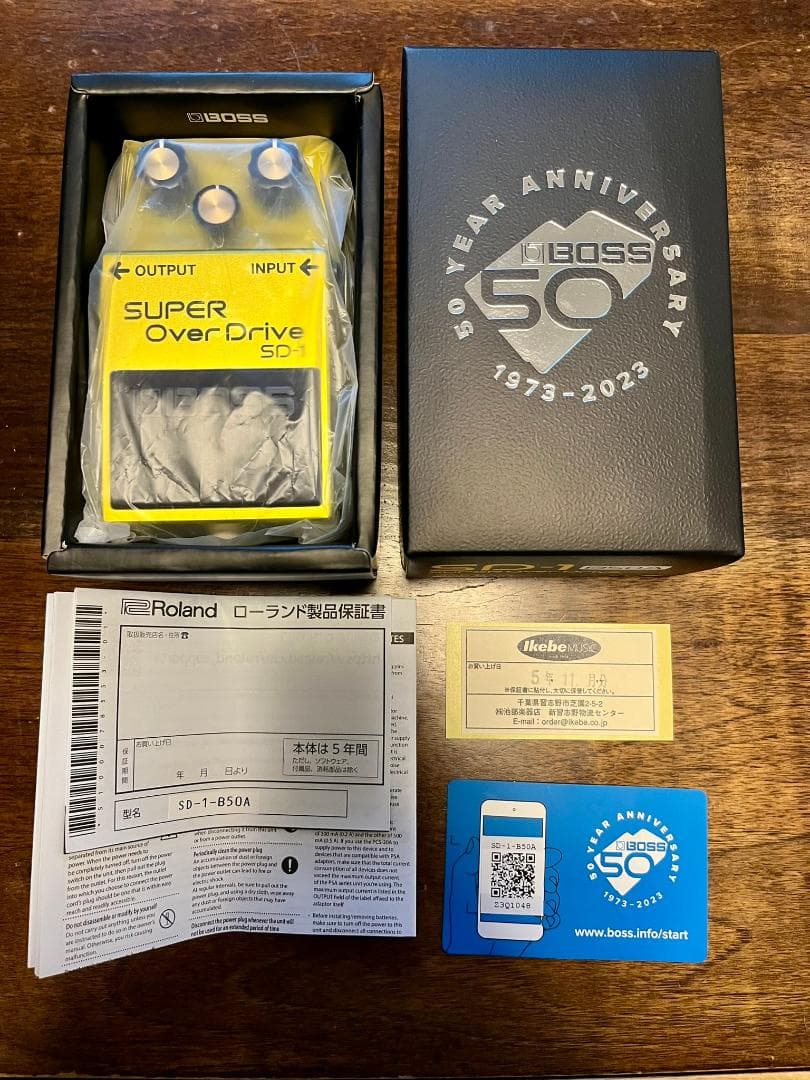 【新品】BOSS SUPER OverDrive 50周年 SD-1-B50A