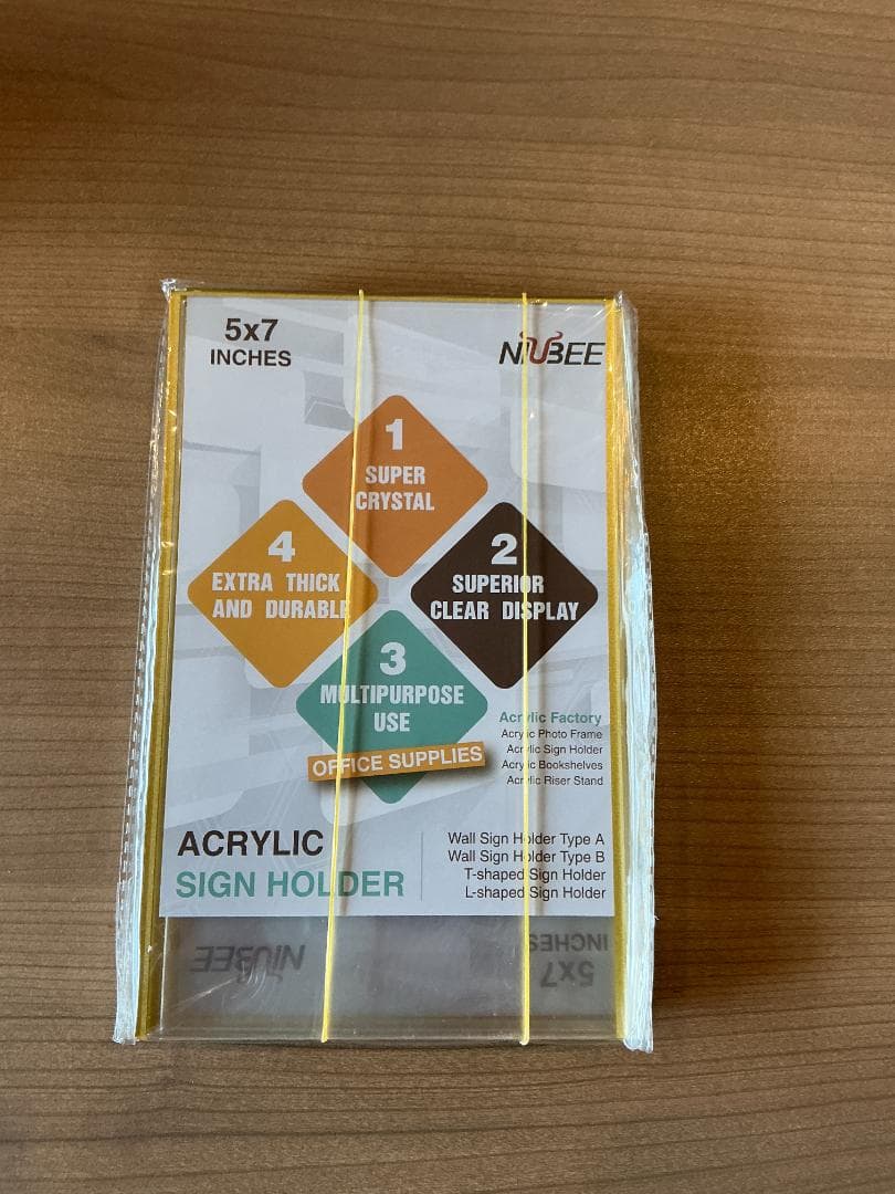 ゴールドサインホルダー 12パック 5x7 12Pack 237K865