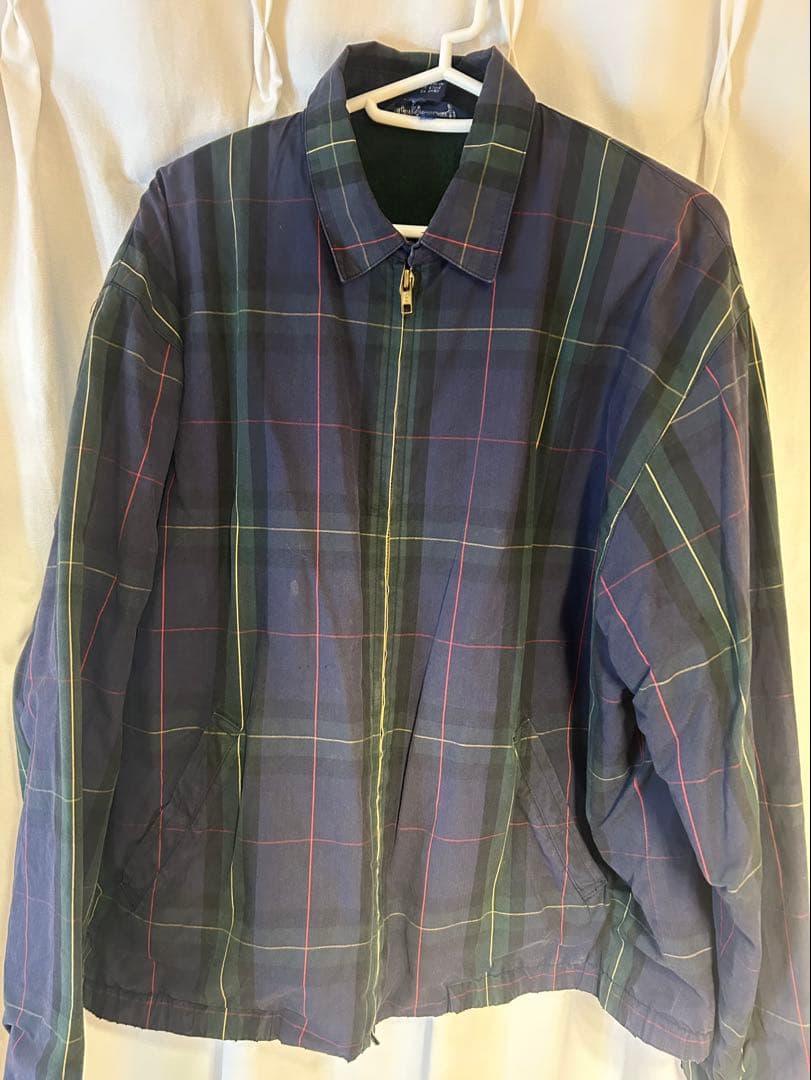 ラルフローレンチェック柄 ジップアップジャケット