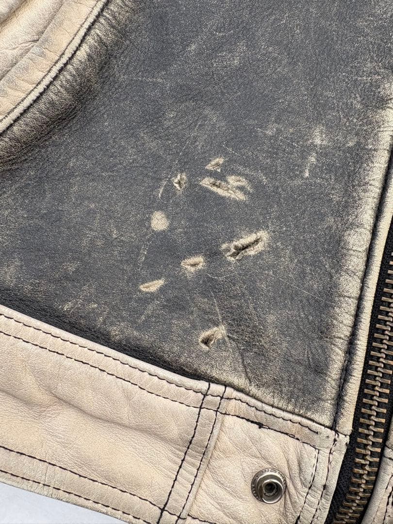 GOOD-FIGHT シングルライダースジャケット 革ジャン 牛革