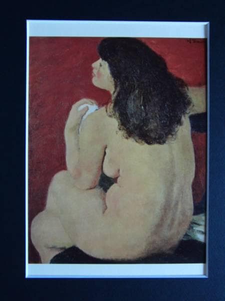 寺内萬治郎、裸婦１２、800部限定大判画集画、新品額装