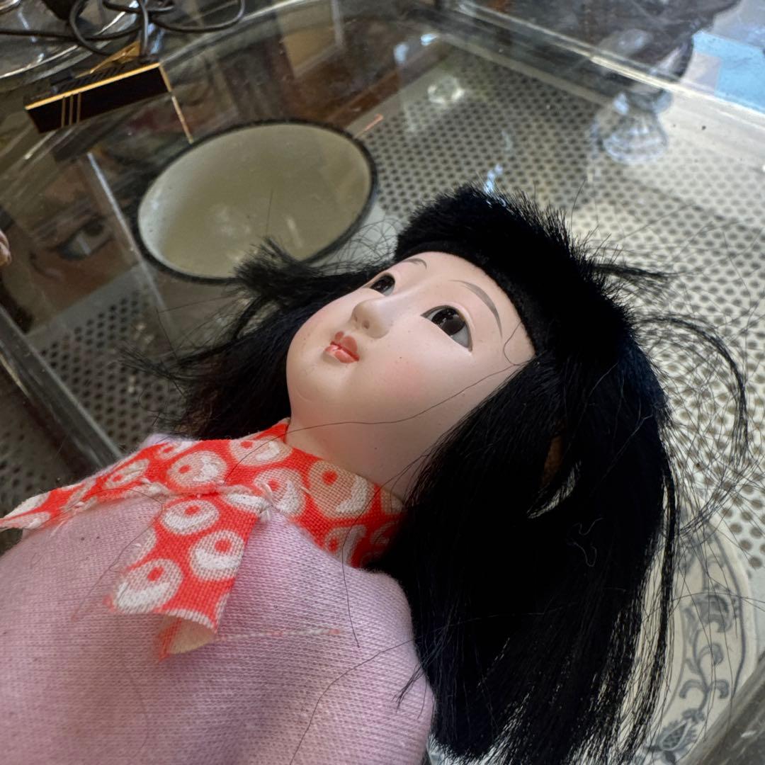 特級呪物⁉︎ 曰くなし？　日本人形 ピンクと青の衣装