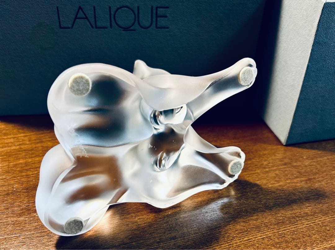 LALIQUE ラリック　愛合うライオン達　置物 オブジェ フィギュリン
