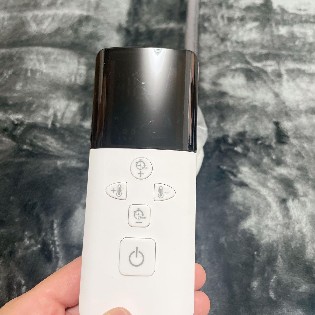 フランネル素材電気敷き毛布160x80cm ネイビーグレー