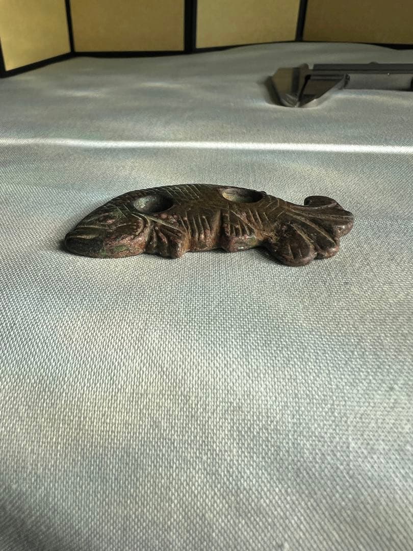 銅　魚置物