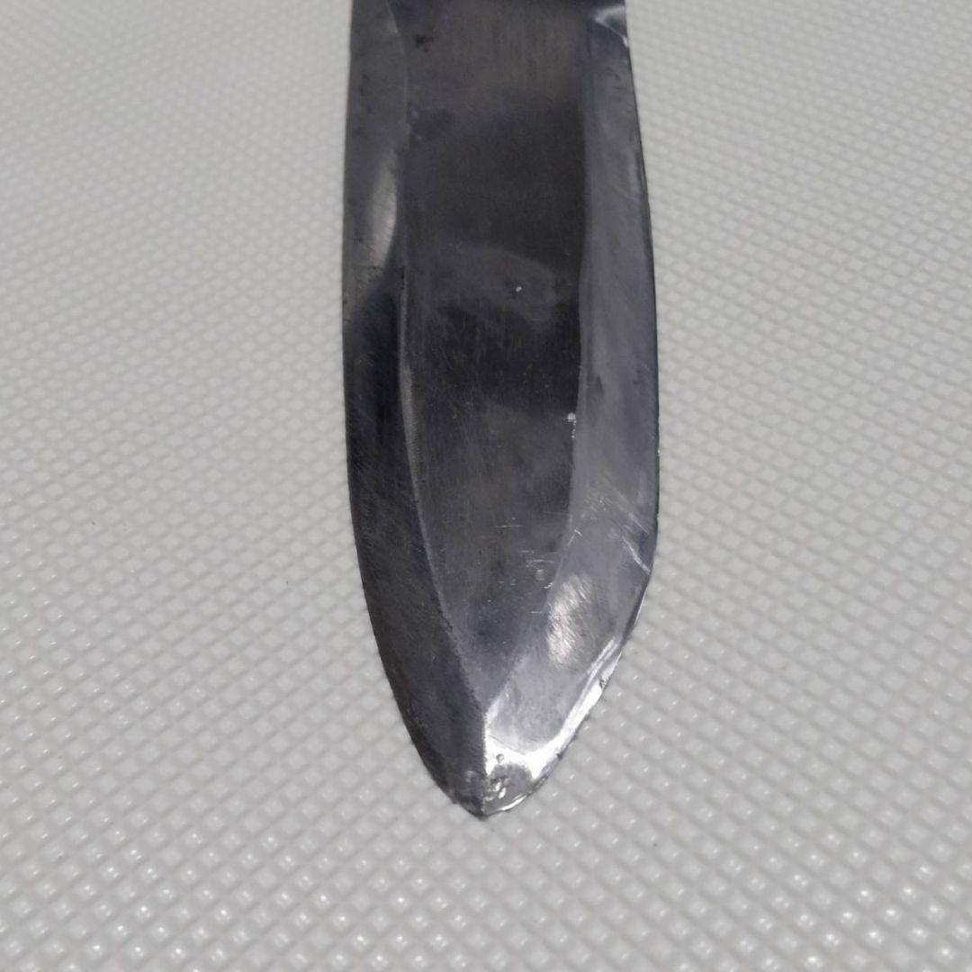 353 一点物 池袋金子製 繰小刀 切出し 両刃 刃渡り約10㎝