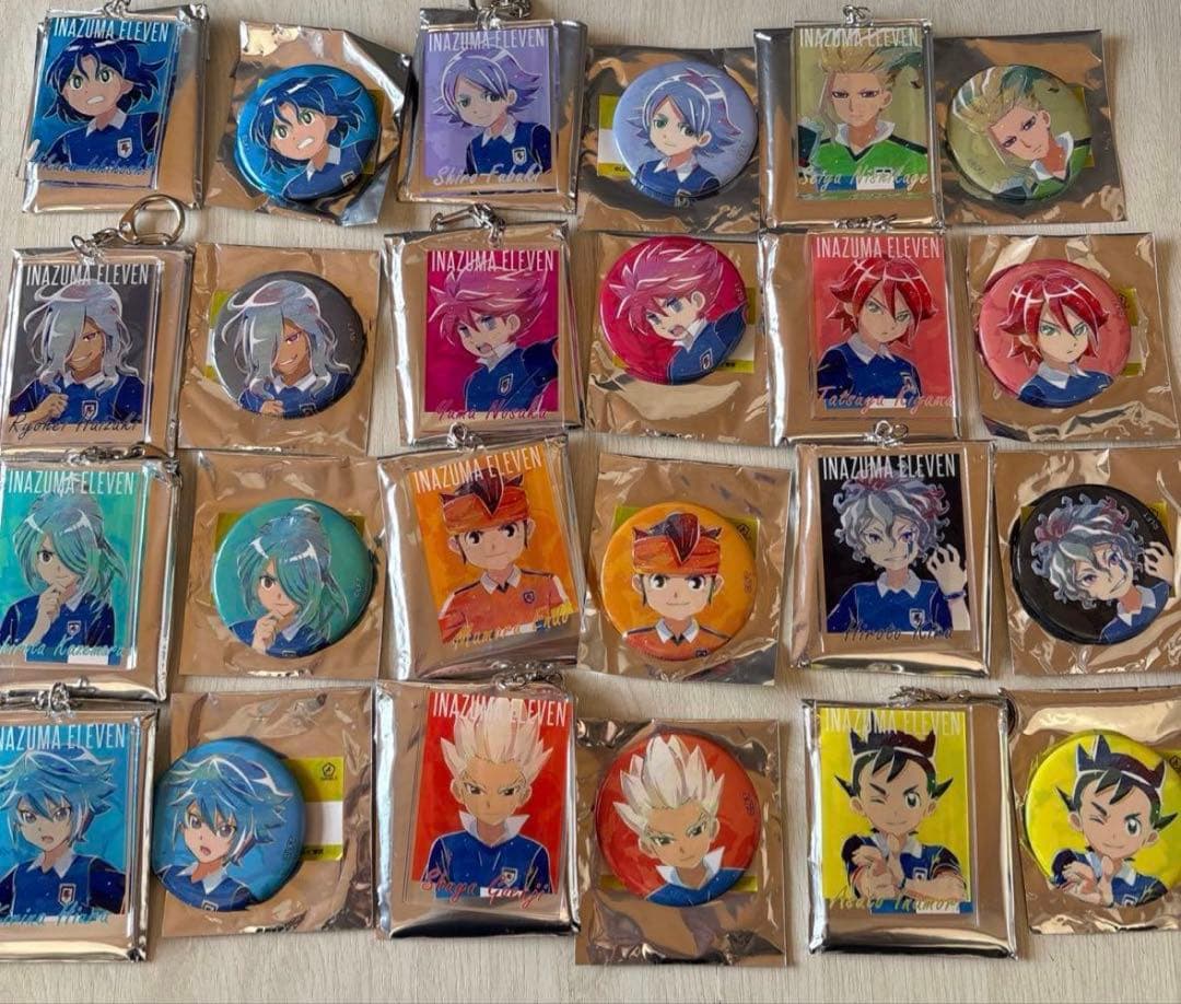 イナズマイレブン Ani-art アクリルキーホルダー 缶バッジ　まとめ売り
