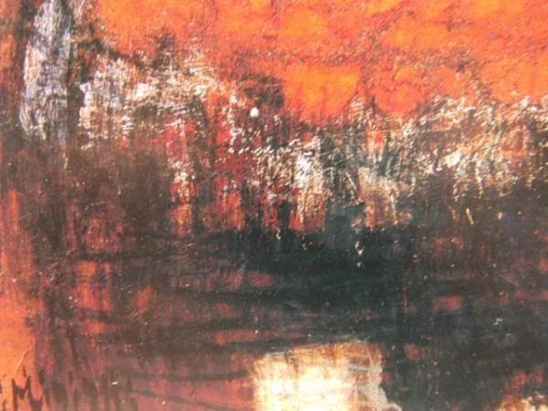 三岸　節子、花　K、希少画集画、新品高級額、額装付、状態良好、油彩 風景