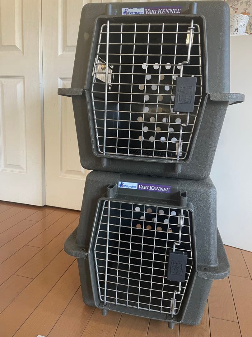 まさ【送料込旧モデル希少】2台セットPetmate バリケンネル s中型犬