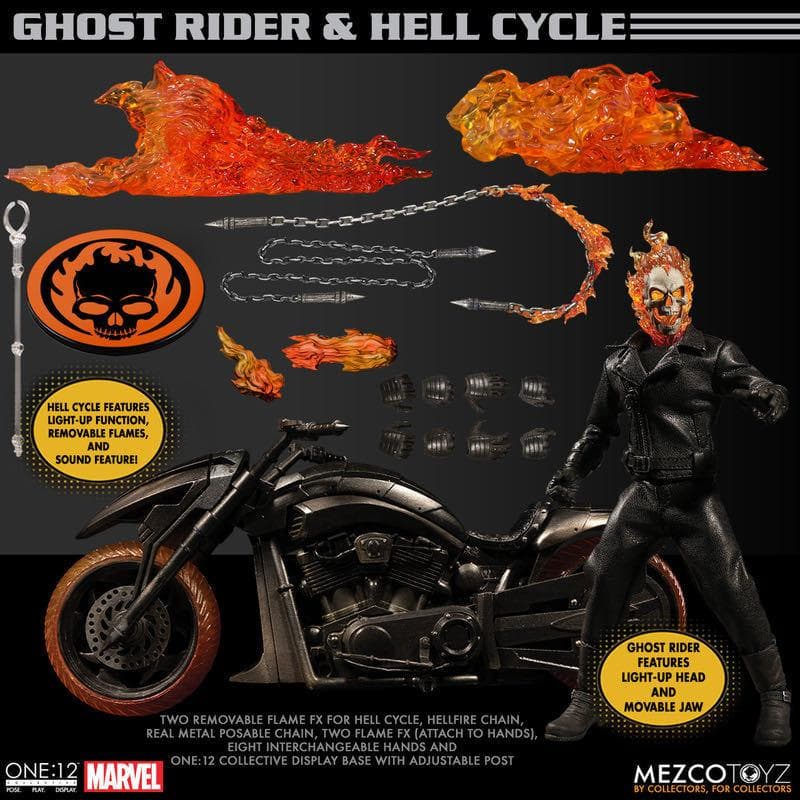 Mezco Toyz 1/12 ゴーストライダー & ヒルバイク メズコトイズ