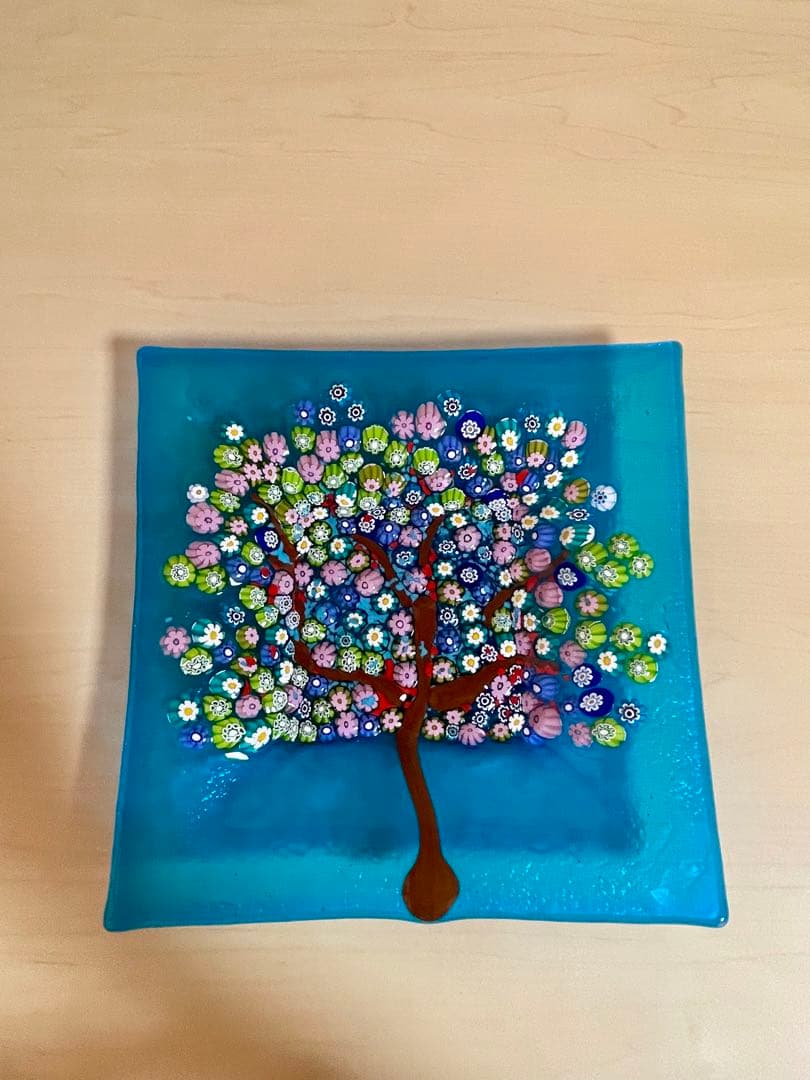 ★未使用保管品　ベネチアガラス　飾り皿