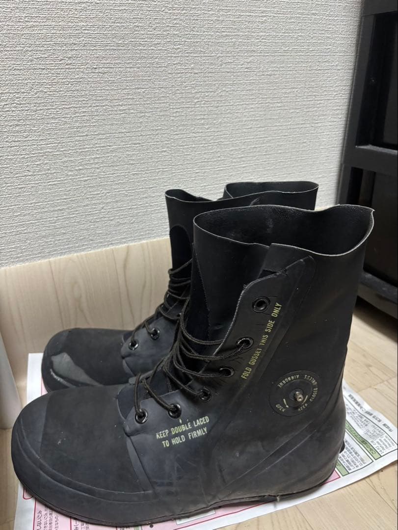 柔*人様 ラバーハイカットブーツ　米軍ミッキーブーツ　バニーブーツ　12R 未使