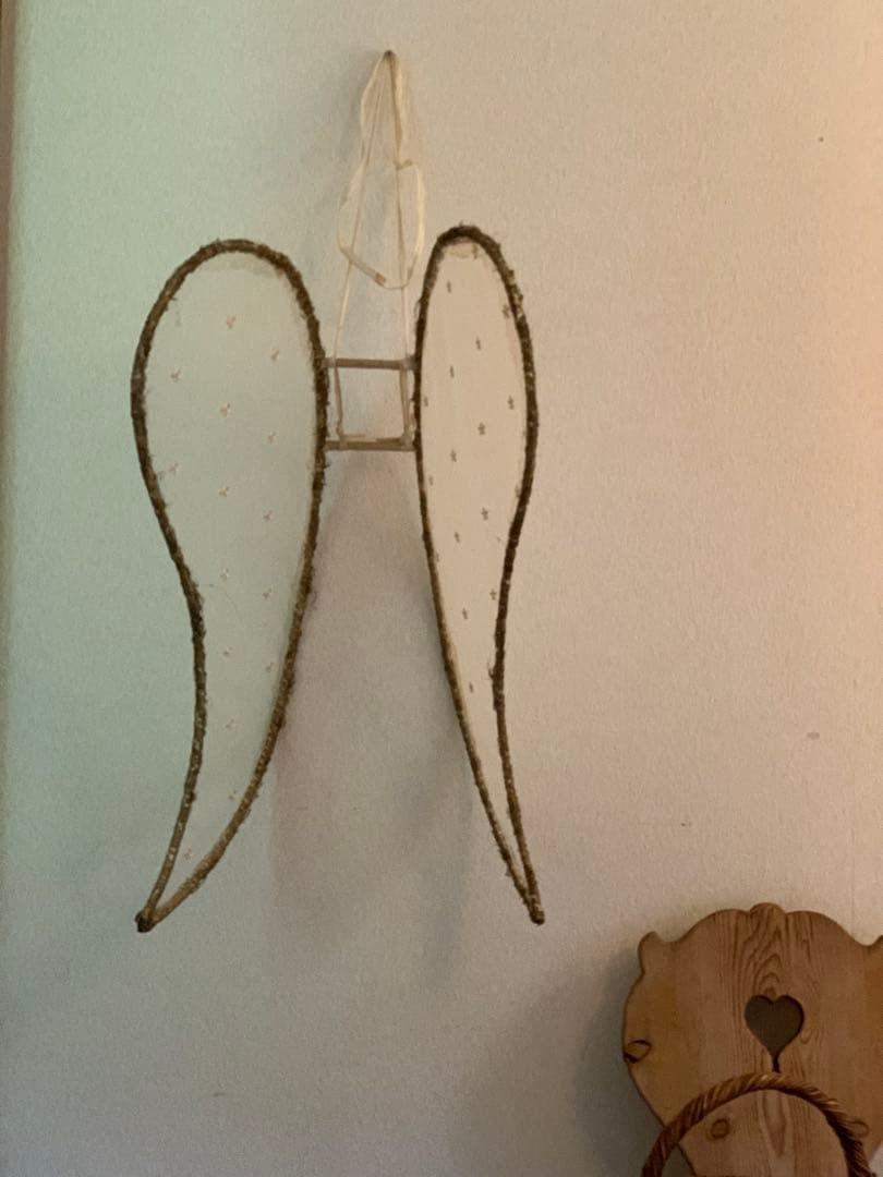 フランスアンティーク　レースの羽 チュールレース オブジェ