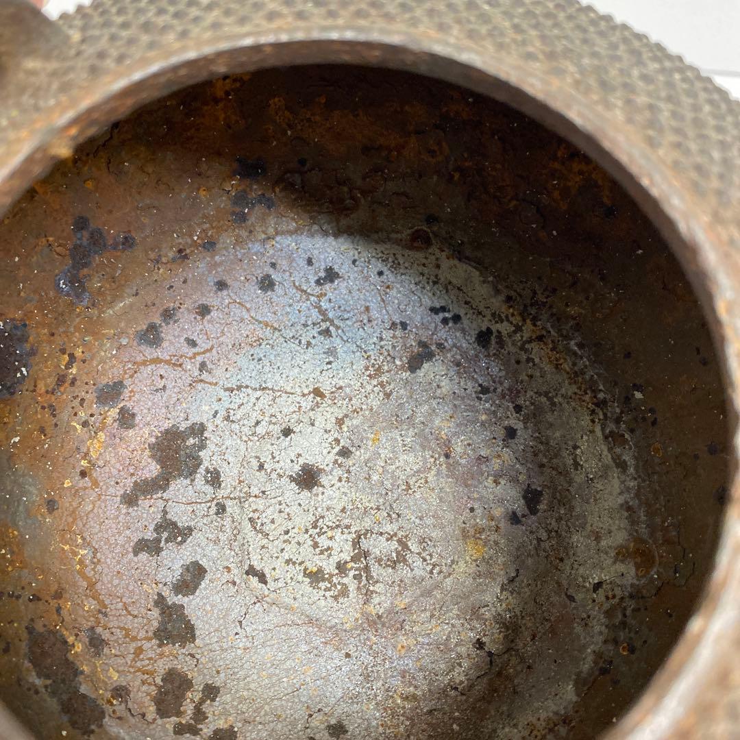 龍文堂　あられ鉄瓶　1322g タニチ　東さ8-0104②