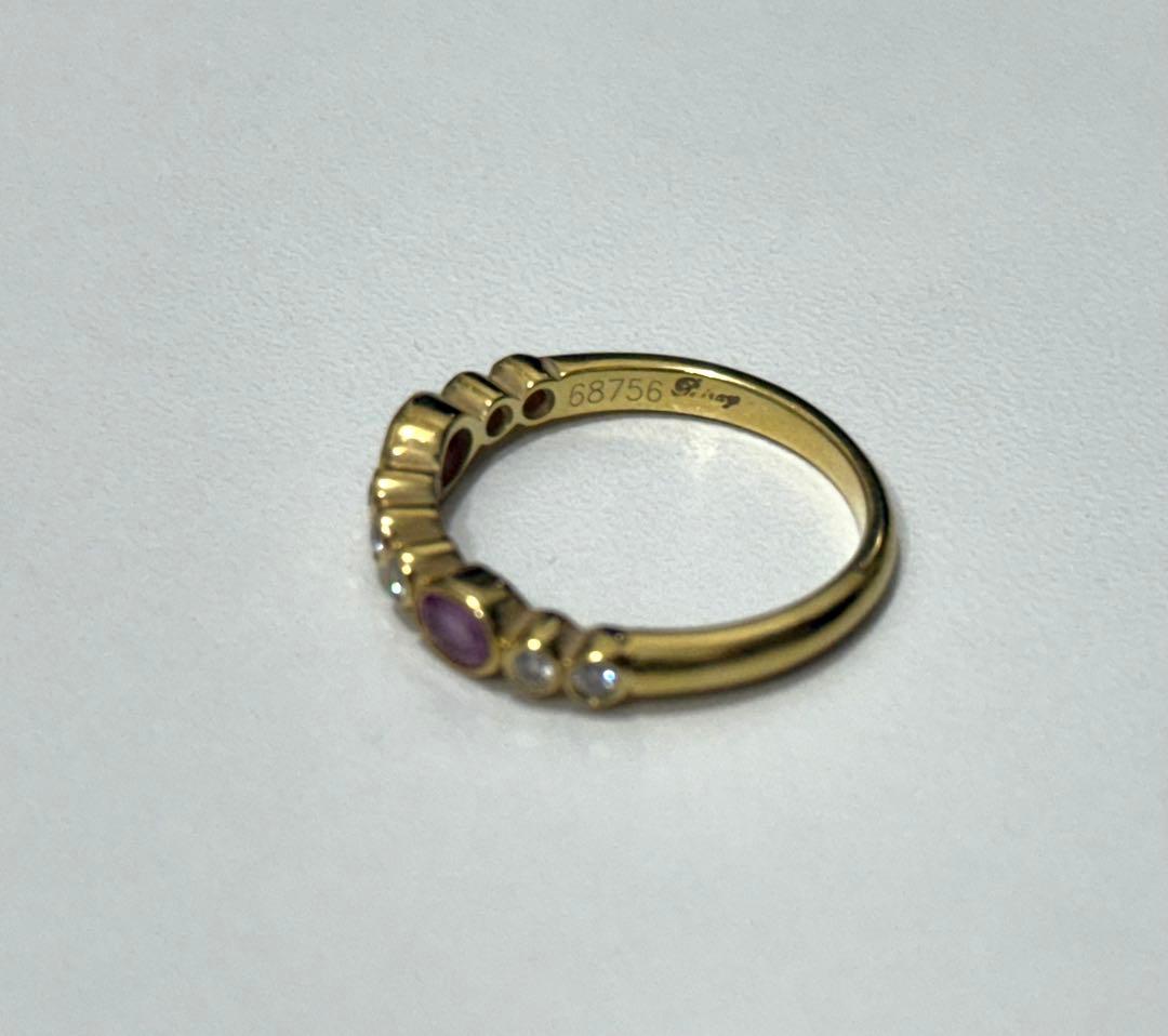 k18 石付き12号リング