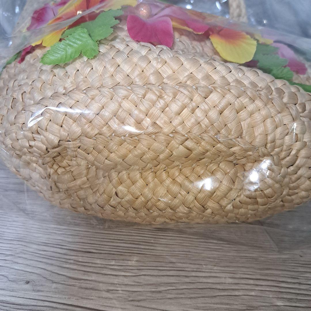 超希少‼️新品❗ ハローキティ　ハイビスカス　かごバッグ　トロピカルかご2001