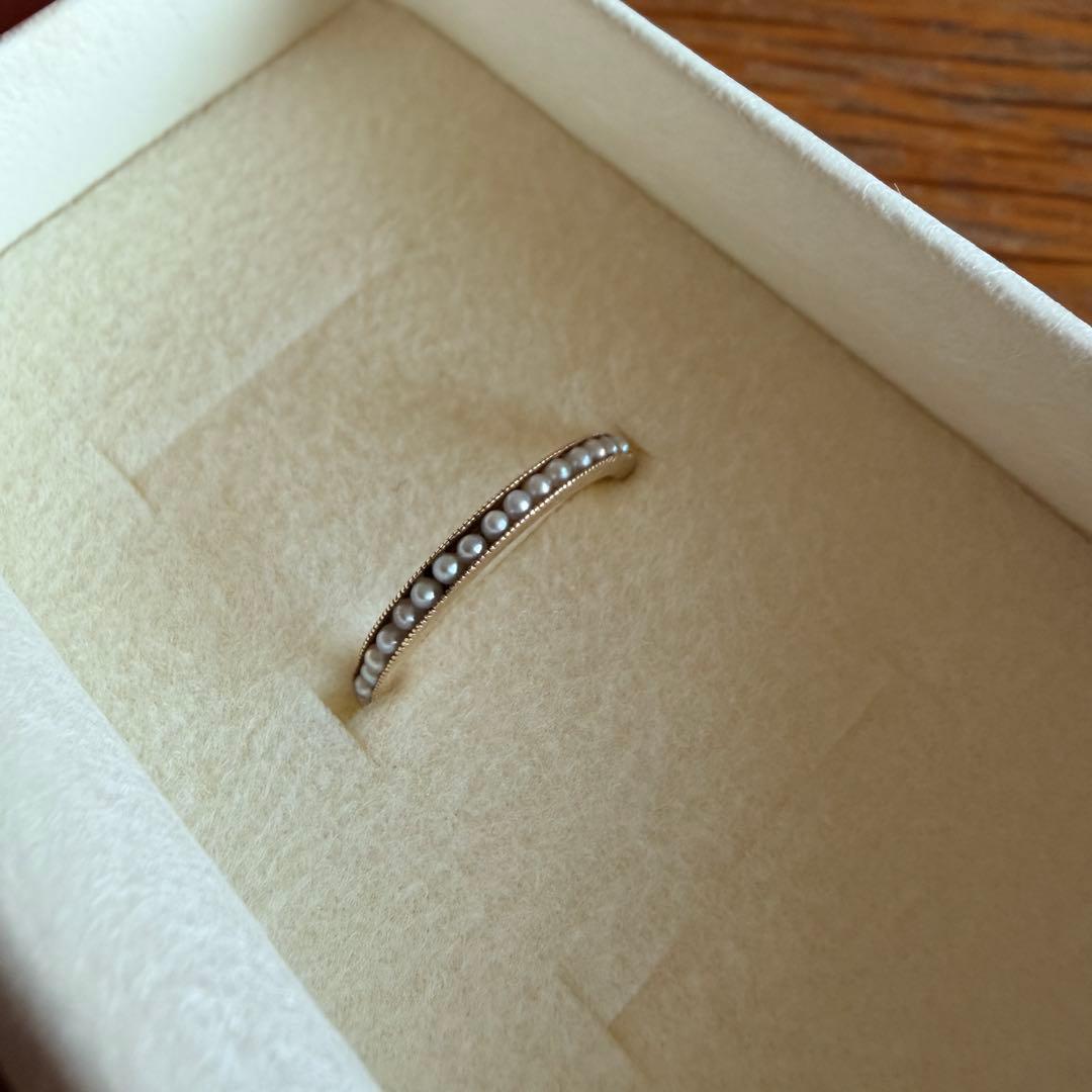 sowi シードパール ハーフエタニティリング K10 6号