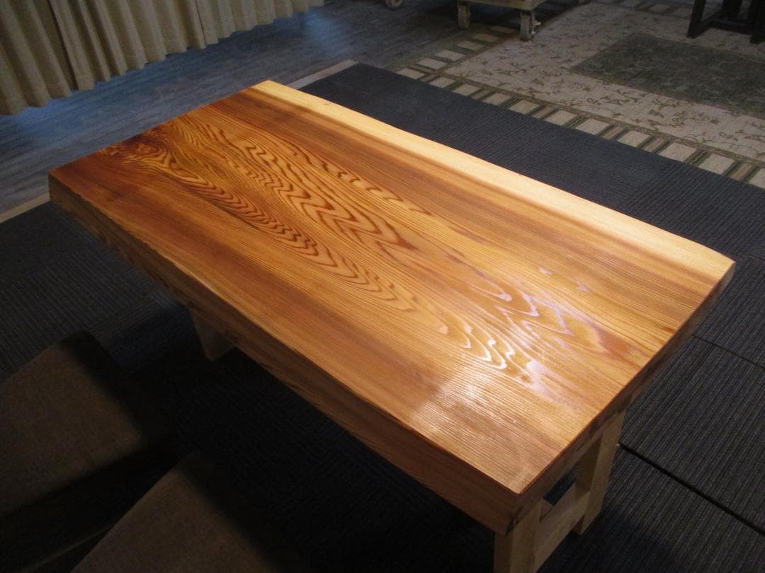 H-0029■　杉　スギ　テーブル　ローテーブル　ダイニング　座卓　一枚板　天板