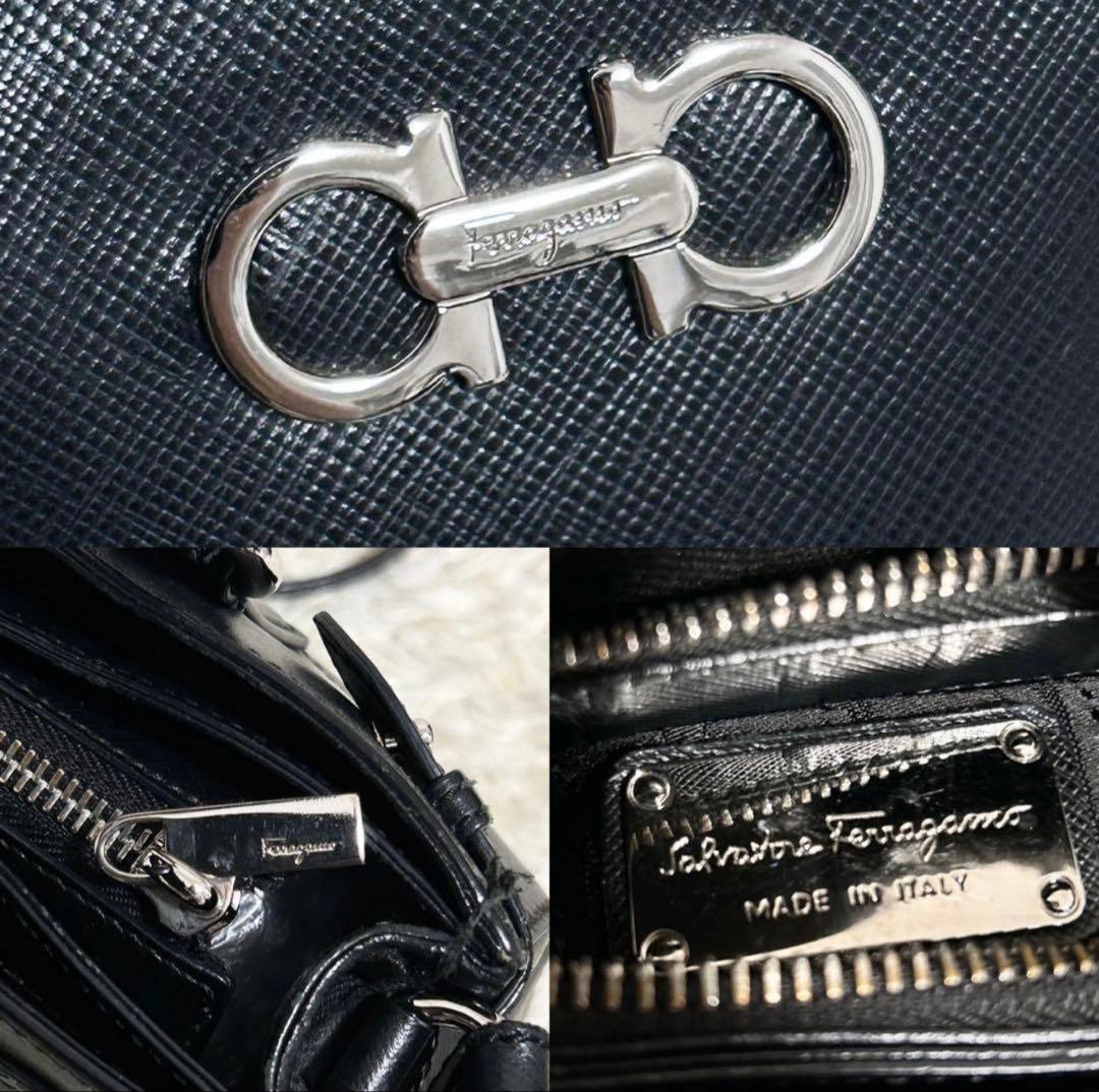 近年モデル フェラガモ ハンドバッグ 2way ガンチーニ サフィアーノレザー