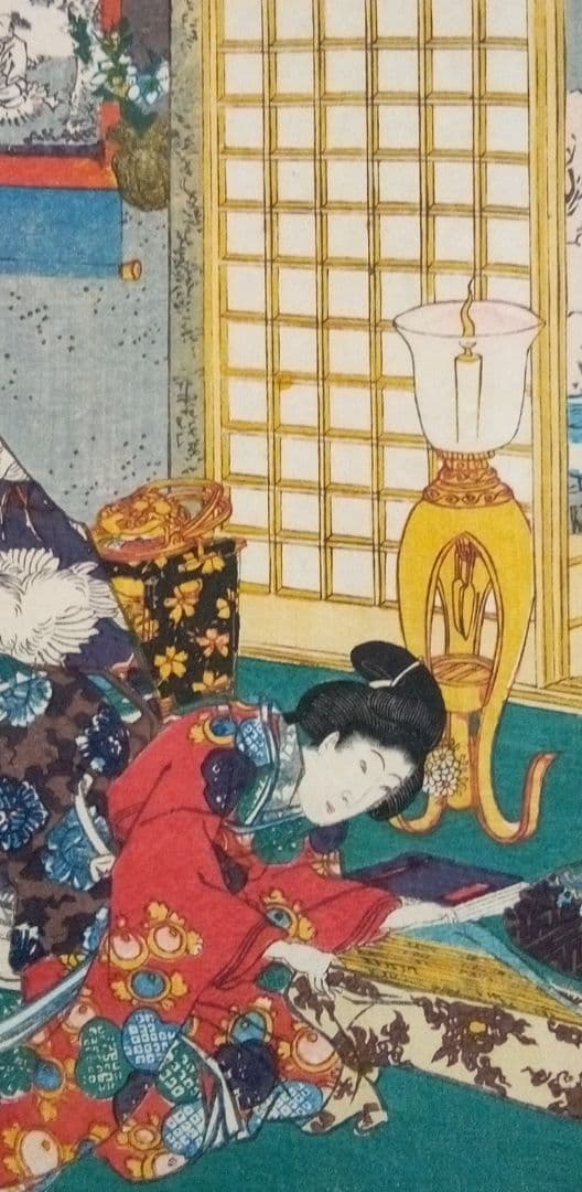 浮世絵、其姿紫の写繪五十三、三代歌川豊国画(国貞)