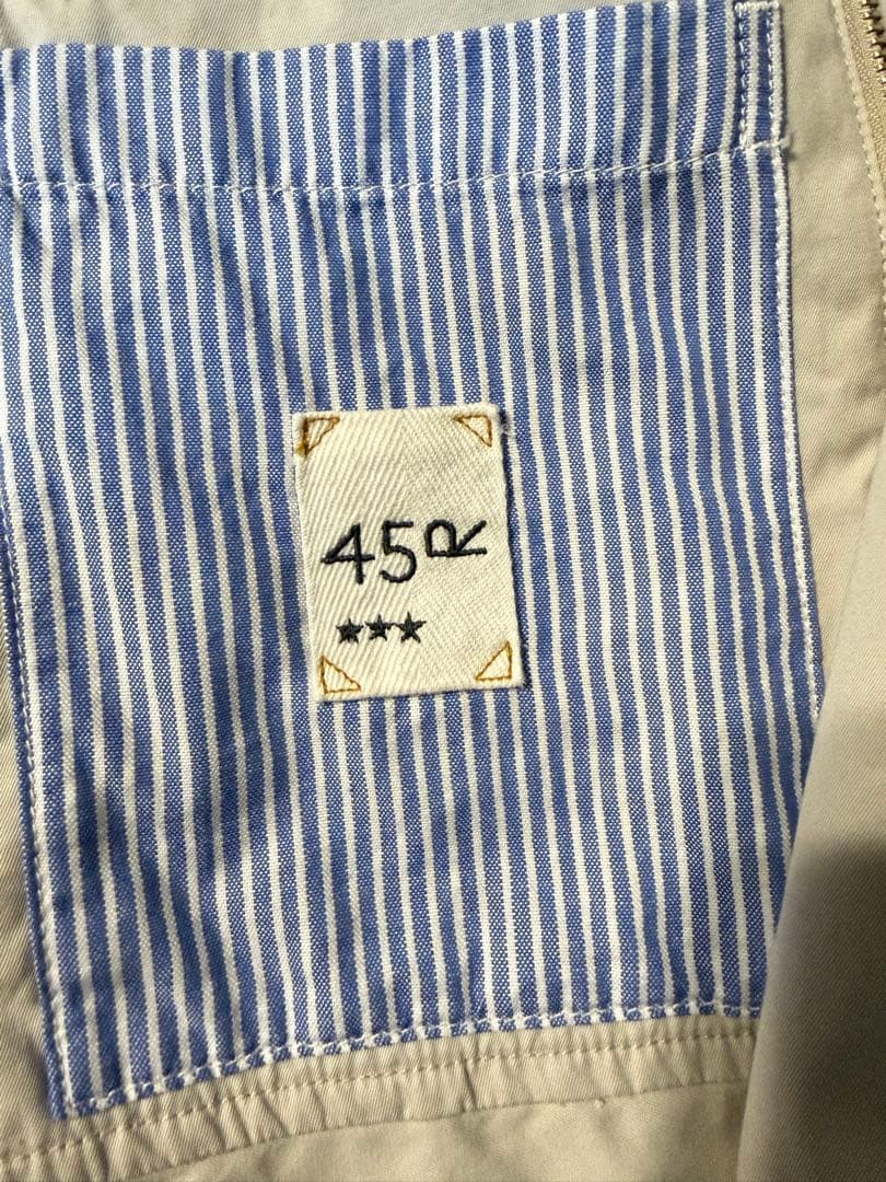 45rpm 薄ギャバのキャップショルダースウィングトップ