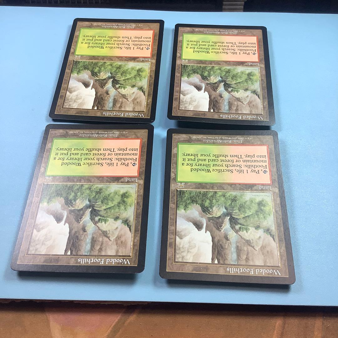 樹木茂る山麓/Wooded Foothills ONS英語4枚セット