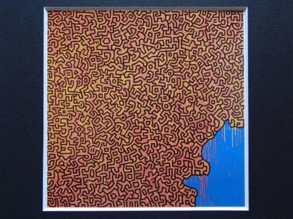 Keith Haring、Brazil、希少画集画、新品額装付
