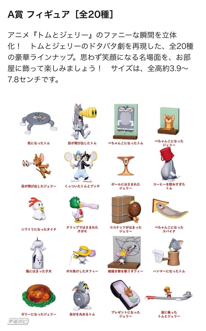 【未開封クジ　販促品付】ハッピーくじ　トムとジェリー　Happyくじ　1ロット