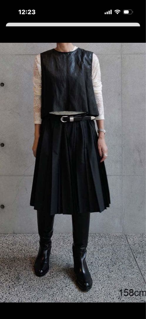 新品 未使用 マチャット machatt タフタプリーツスカート yori