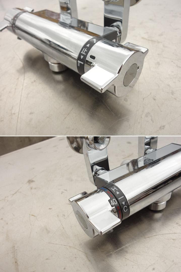 M▽▼KVK サーモスタット式シャワー 混合水栓 水道 (38017)