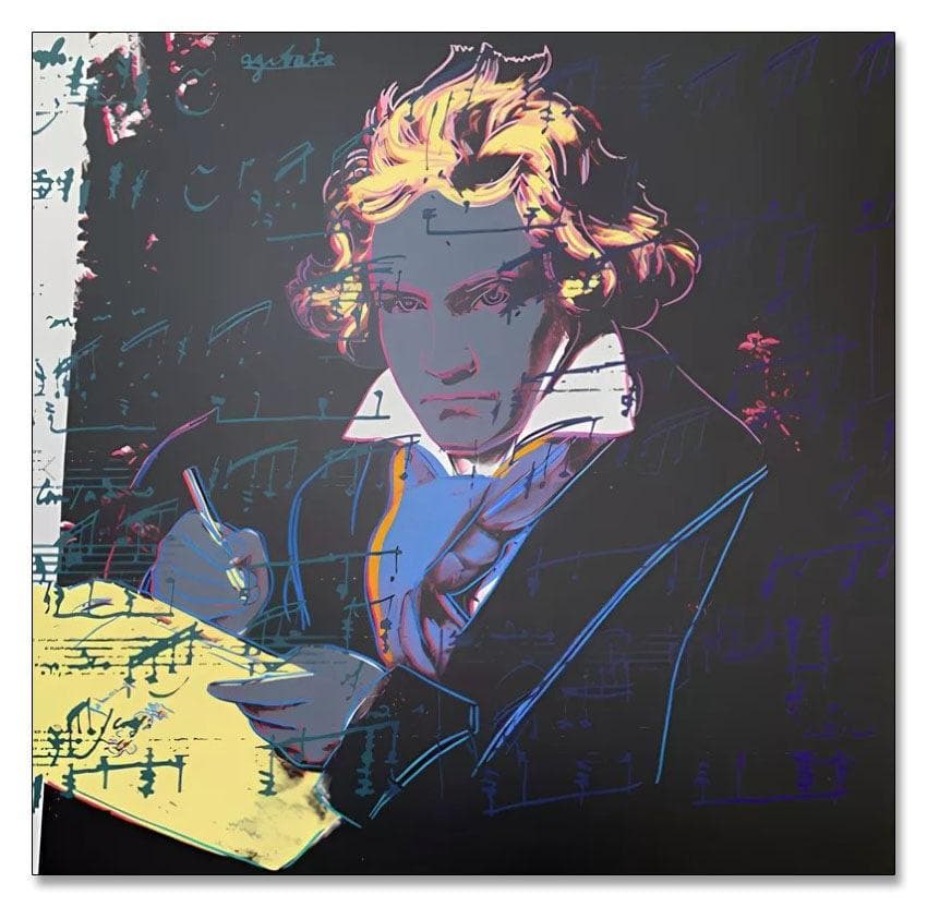 額装済/Sunday B Morning Beethoven II/ウォーホル