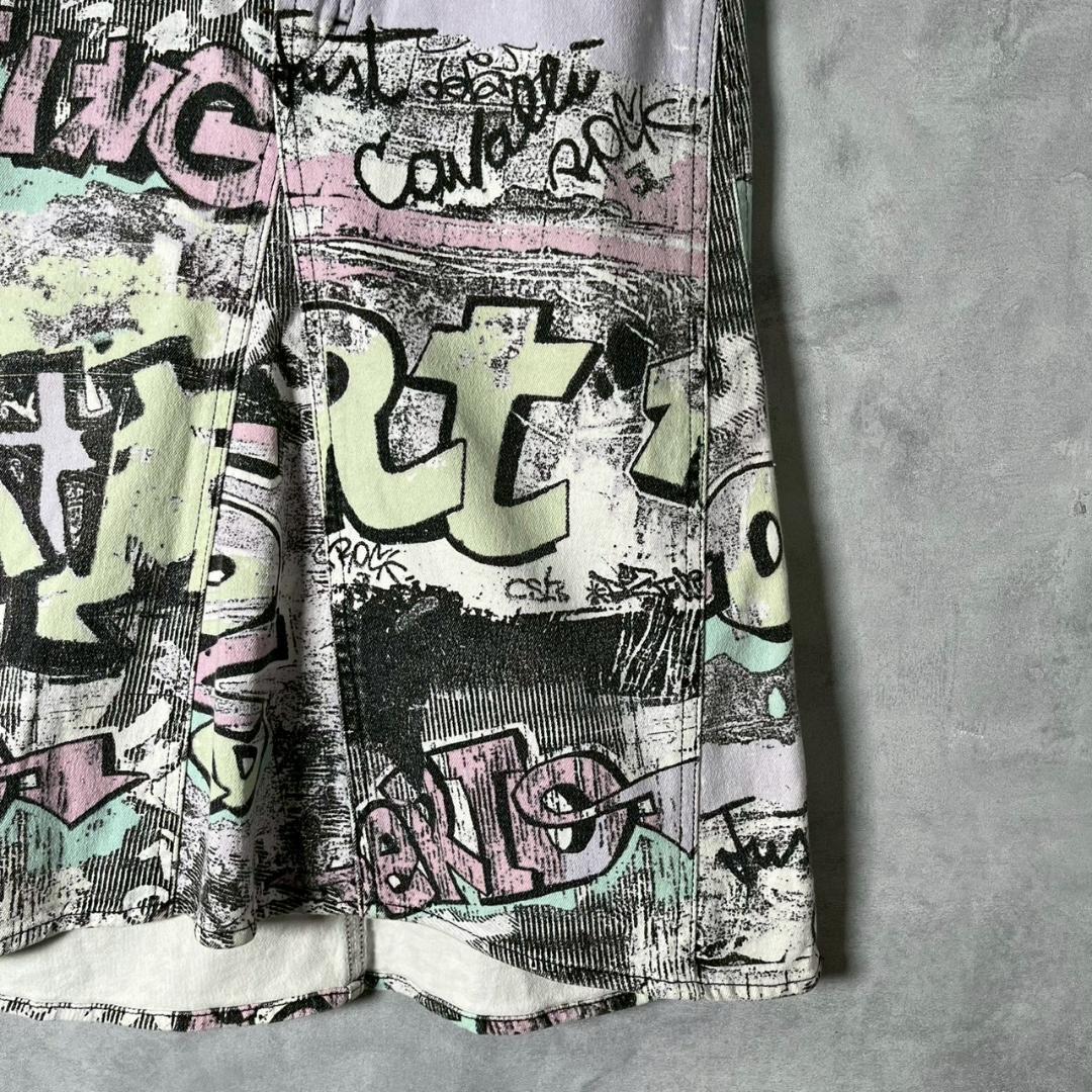 JUSTcavalli グラフィックデザイン デニムスカート N1635