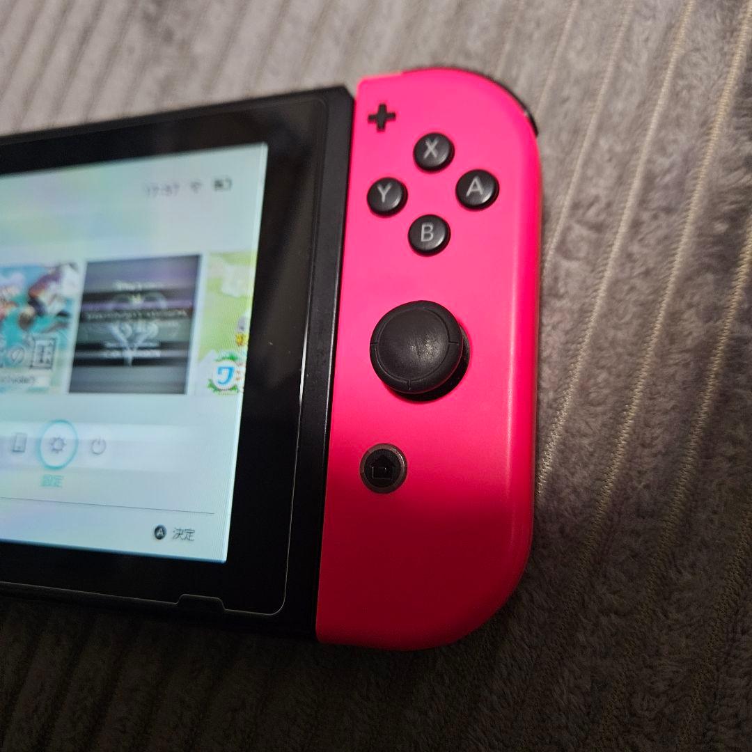 ジャンク　Nintendo Switch 本体 グリーン/ピンク