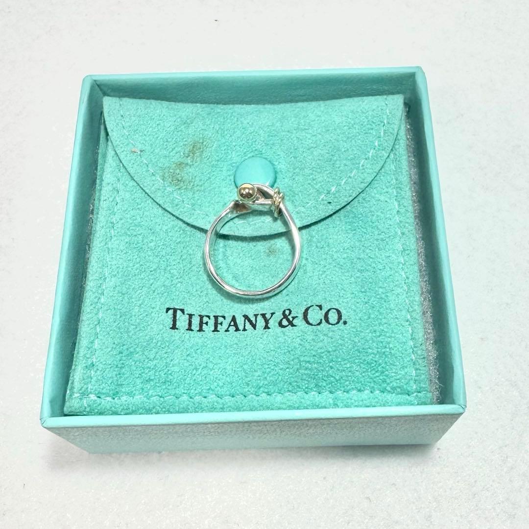 Tiffany フック&アイ　リング 11号 シルバー925 ゴールド 750